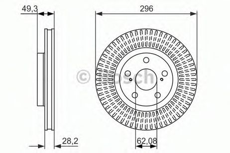 фото Bosch 0 986 479 768 Диск тормозной | перед | Bosch 0 986 479 768 Диск тормозной | перед |