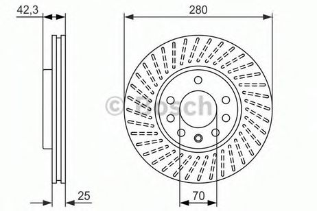 фото Bosch 0 986 479 919 Диск тормозной | перед | Bosch 0 986 479 919 Диск тормозной | перед |