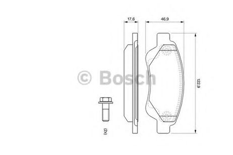 фото Bosch 0 986 494 065 Колодки тормозные дисковые | перед | Bosch 0 986 494 065 Колодки тормозные дисковые | перед |