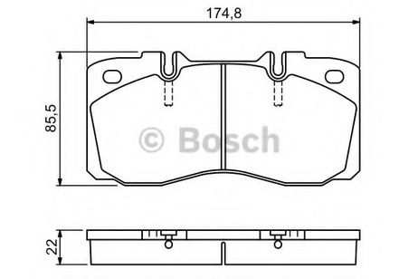 фото Bosch 0 986 494 257 Колодки тормозные дисковые | перед | Bosch 0 986 494 257 Колодки тормозные дисковые | перед |