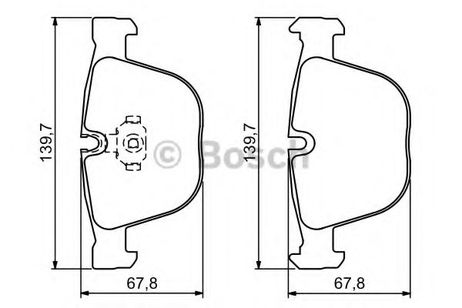фото Bosch 0 986 494 325 Колодки тормозные дисковые | зад | Bosch 0 986 494 325 Колодки тормозные дисковые | зад |