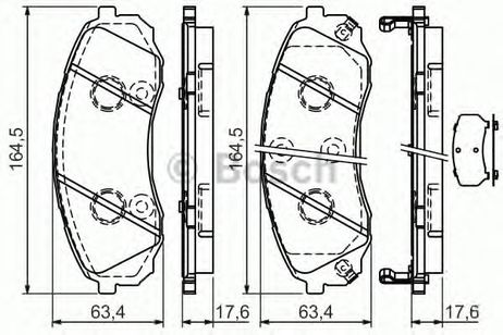 фото Bosch 0 986 494 377 Колодки тормозные дисковые | перед | Bosch 0 986 494 377 Колодки тормозные дисковые | перед |