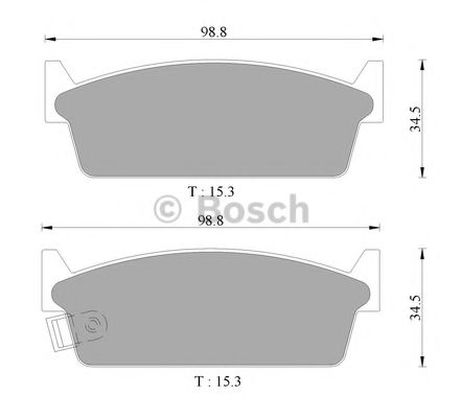 фото Bosch 0 986 AB2 038 Снят с производства Колодки тормозные дисковые Bosch 0 986 AB2 038 Снят с производства Колодки тормозные дисковые