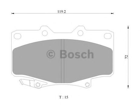 фото Bosch 0 986 AB2 073 Колодки тормозные дисковые Bosch 0 986 AB2 073 Колодки тормозные дисковые