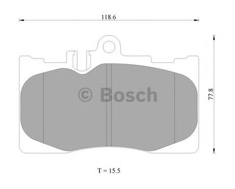фото Bosch 0 986 AB2 286 Колодки тормозные дисковые | перед | Bosch 0 986 AB2 286 Колодки тормозные дисковые | перед |