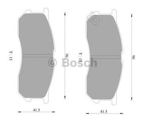 фото Bosch 0 986 AB2 314 Колодки тормозные дисковые Bosch 0 986 AB2 314 Колодки тормозные дисковые