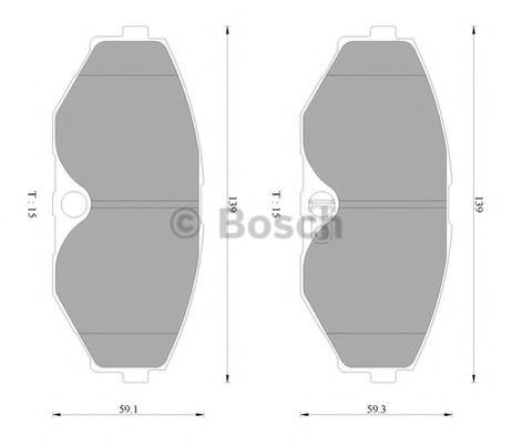 фото Bosch 0 986 AB2 345 Комплект тормозных колодок, дисковый тормоз Bosch 0 986 AB2 345 Комплект тормозных колодок, дисковый тормоз