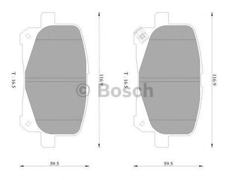фото Bosch 0 986 AB2 360 Колодки тормозные дисковые Bosch 0 986 AB2 360 Колодки тормозные дисковые