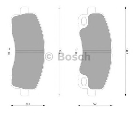 фото Bosch 0 986 AB2 366 Колодки тормозные дисковые Bosch 0 986 AB2 366 Колодки тормозные дисковые