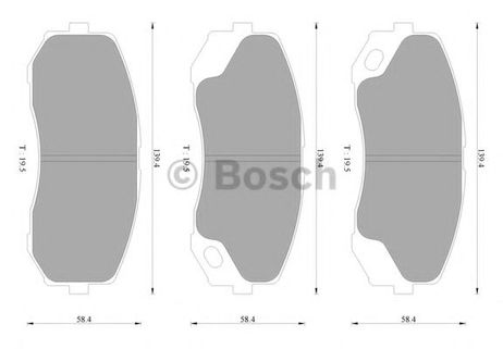 фото Bosch 0 986 AB2 367 Колодки тормозные дисковые Bosch 0 986 AB2 367 Колодки тормозные дисковые