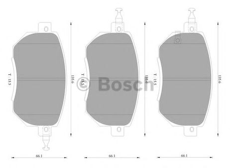 фото Bosch 0 986 AB2 369 Колодки тормозные дисковые Bosch 0 986 AB2 369 Колодки тормозные дисковые