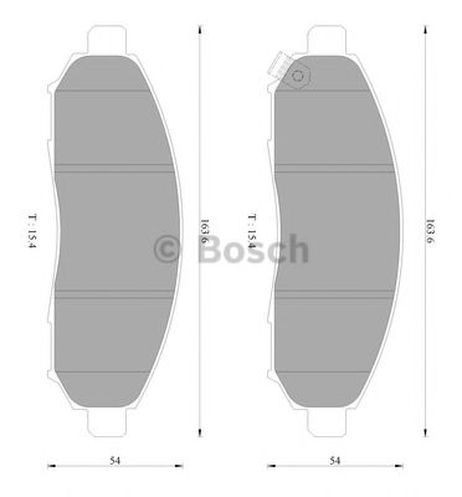 фото Bosch 0 986 AB2 372 Колодки тормозные дисковые Bosch 0 986 AB2 372 Колодки тормозные дисковые
