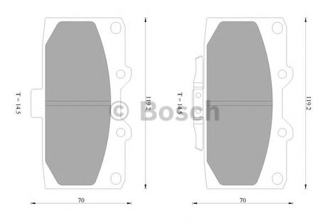 фото Bosch 0 986 AB2 657 Колодки тормозные дисковые Bosch 0 986 AB2 657 Колодки тормозные дисковые
