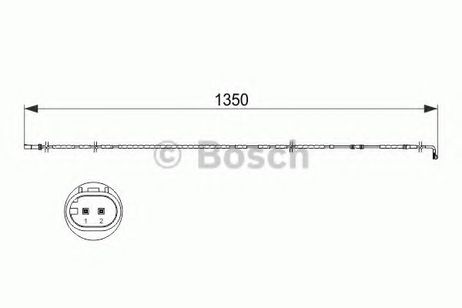 фото Bosch 1 987 473 503 Сигнализатор, износ тормозных колодок Bosch 1 987 473 503 Сигнализатор, износ тормозных колодок
