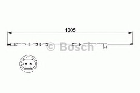 фото Bosch 1 987 473 521 Сигнализатор, износ тормозных колодок Bosch 1 987 473 521 Сигнализатор, износ тормозных колодок