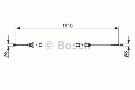 фото Bosch 1 987 477 238 Трос, стояночная тормозная система Bosch 1 987 477 238 Трос, стояночная тормозная система