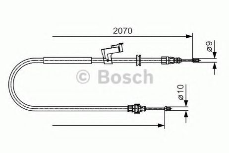 фото Bosch 1 987 482 133 Трос, стояночная тормозная система Bosch 1 987 482 133 Трос, стояночная тормозная система
