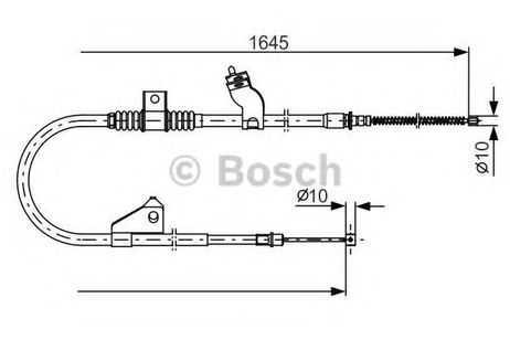 фото Bosch 1 987 482 275 Трос, стояночная тормозная система Bosch 1 987 482 275 Трос, стояночная тормозная система