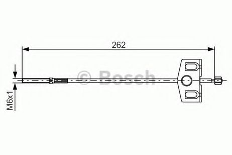 фото Bosch 1 987 482 337 Трос, стояночная тормозная система Bosch 1 987 482 337 Трос, стояночная тормозная система