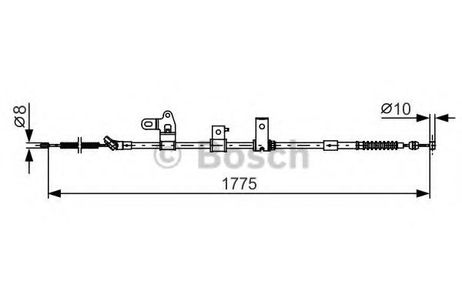 фото Bosch 1 987 482 347 Трос, стояночная тормозная система Bosch 1 987 482 347 Трос, стояночная тормозная система