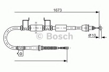 фото Bosch 1 987 482 362 Трос стояночного тормоза | зад прав | Bosch 1 987 482 362 Трос стояночного тормоза | зад прав |