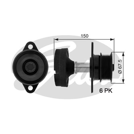 фото Gates OAP7045 Механизм свободного хода генератора Gates OAP7045 Механизм свободного хода генератора