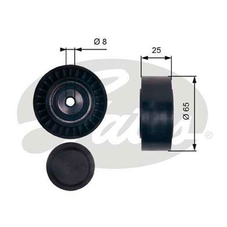 фото Gates T36405 Ролик обводной навесного оборудования Gates T36405 Ролик обводной навесного оборудования
