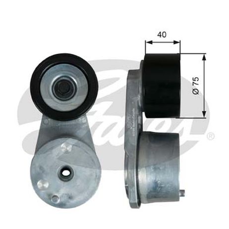 фото Gates T38607 Ролик натяжной приводного ремня HCV Gates T38607 Ролик натяжной приводного ремня HCV