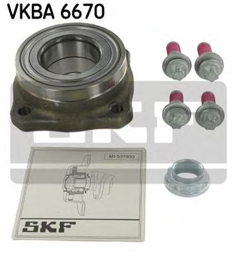 фото SKF VKBA 6670 Ступица колеса (комплект) | зад лев | SKF VKBA 6670 Ступица колеса (комплект) | зад лев |
