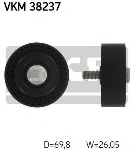 фото SKF VKM 38237 Ролик обводной приводного ремня SKF VKM 38237 Ролик обводной приводного ремня