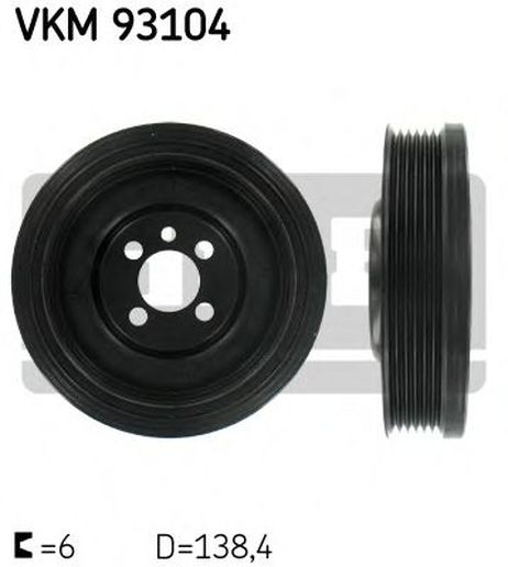 SKF VKM 93104 Ременный шкив, коленчатый вал
