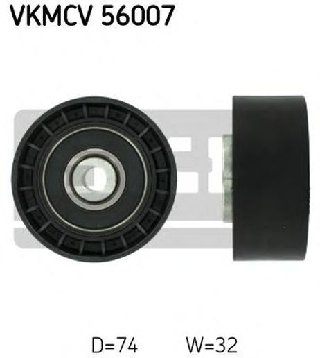 фото SKF VKMCV 56007 Паразитный / ведущий ролик, поликлиновой ремень SKF VKMCV 56007 Паразитный / ведущий ролик, поликлиновой ремень