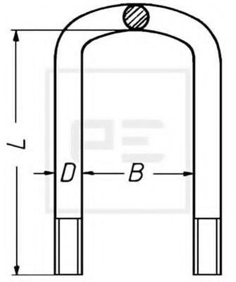 фото PE Automotive 045.032-00A Стремянка рессоры PE Automotive 045.032-00A Стремянка рессоры
