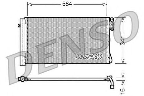 фото Denso DCN05012 Конденсор кондиционера Denso DCN05012 Конденсор кондиционера