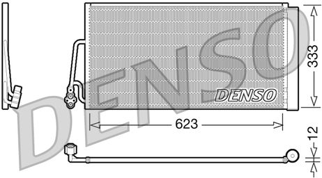 фото Denso DCN05102 Конденсор кондиционера Denso DCN05102 Конденсор кондиционера