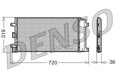 фото Denso DCN09042 Конденсор кондиционера Denso DCN09042 Конденсор кондиционера