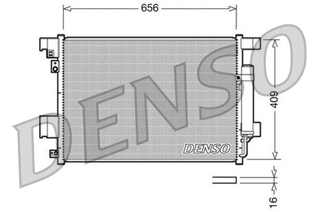фото Denso DCN21001 Конденсор кондиционера Denso DCN21001 Конденсор кондиционера