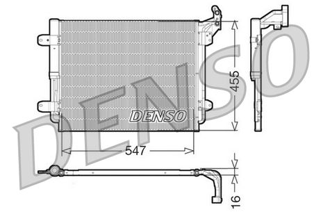 фото Denso DCN32062 Конденсор кондиционера Denso DCN32062 Конденсор кондиционера