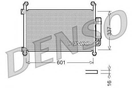 фото Denso DCN40007 Конденсор кондиционера Denso DCN40007 Конденсор кондиционера