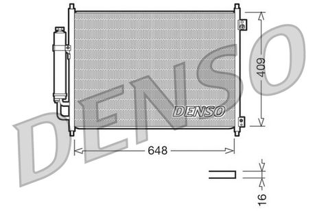 фото Denso DCN46001 Конденсор кондиционера Denso DCN46001 Конденсор кондиционера