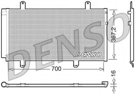 фото Denso DCN51004 Конденсор кондиционера Denso DCN51004 Конденсор кондиционера