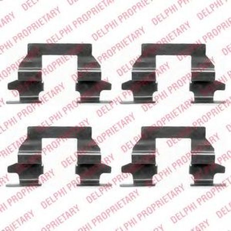 фото Delphi LX0446 Комплектующие, колодки дискового тормоза Delphi LX0446 Комплектующие, колодки дискового тормоза