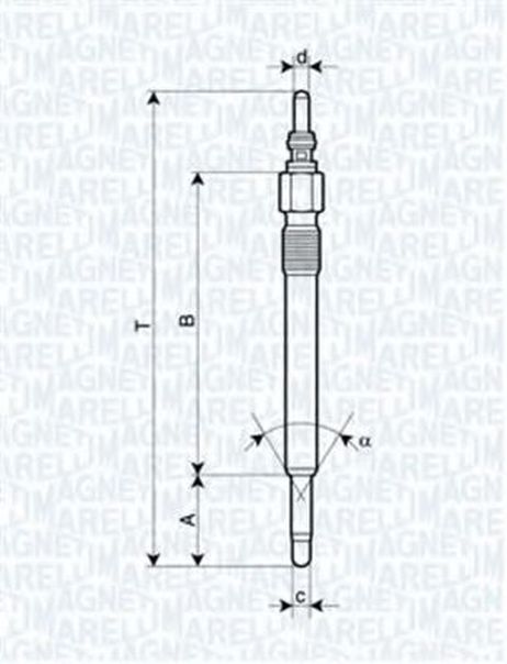 фото Magneti Marelli 062900057304 Свеча накаливания Magneti Marelli 062900057304 Свеча накаливания