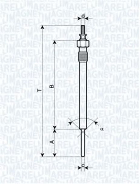 фото Magneti Marelli 062900066304 Свеча накаливания Magneti Marelli 062900066304 Свеча накаливания