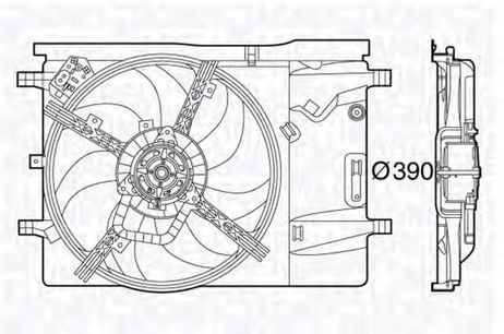 фото Magneti Marelli 069422578010 Вентилятор, охлаждение двигателя Magneti Marelli 069422578010 Вентилятор, охлаждение двигателя