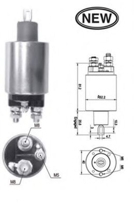 фото Magneti Marelli 940113050539 Тяговое реле, стартер Magneti Marelli 940113050539 Тяговое реле, стартер