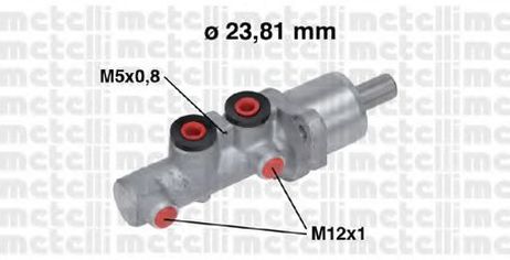 фото Metelli 05-0668 Главный тормозной цилиндр Metelli 05-0668 Главный тормозной цилиндр