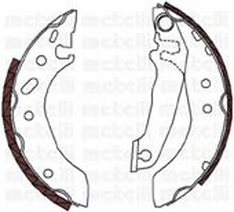 фото Metelli 53-0119 Колодки тормозные барабанные Metelli 53-0119 Колодки тормозные барабанные