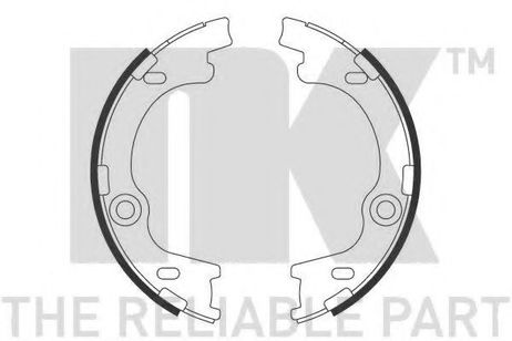 NK 2734790 Колодки тормозные барабанные   | зад |