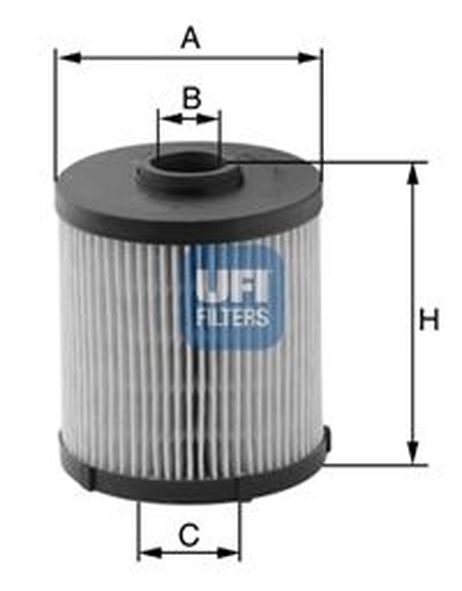 фото Ufi 26.021.00 Фильтр топливный Ufi 26.021.00 Фильтр топливный
